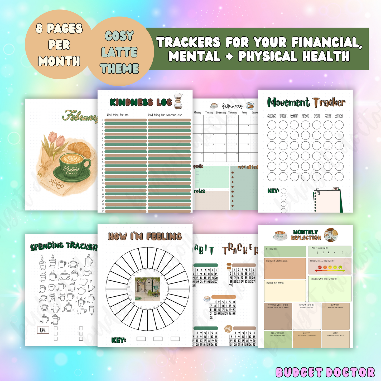 2026 Monthly Pages (96 Themed Pages) | Physical | 2026