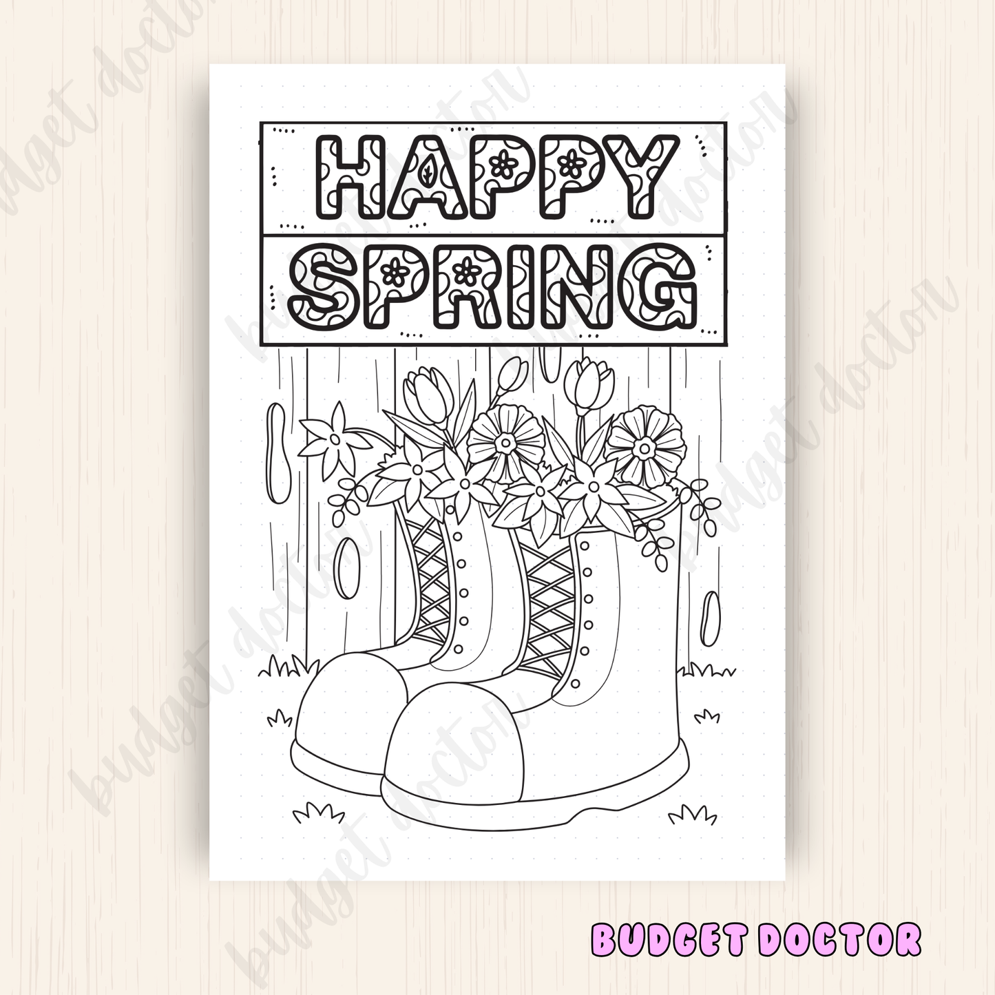 Spring Color Pages | Journal Inserts