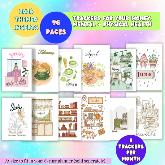 2026 Monthly Pages (96 Themed Pages) | Physical | 2026