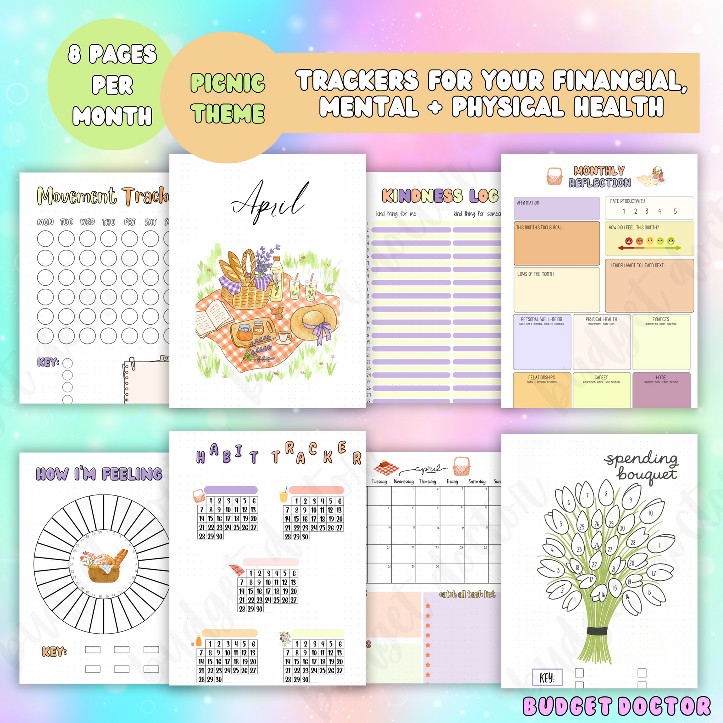 April Picnic Monthly Pages | Physical | 2026