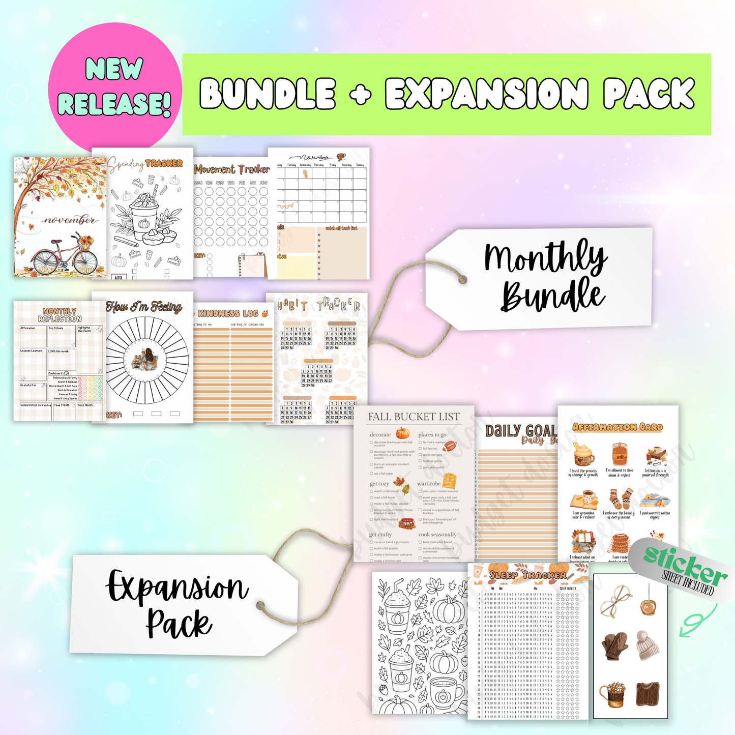 November Autumn Girl Spreads | Physical | 2025