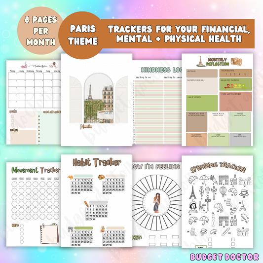 November Paris Monthly Pages | Physical | 2026