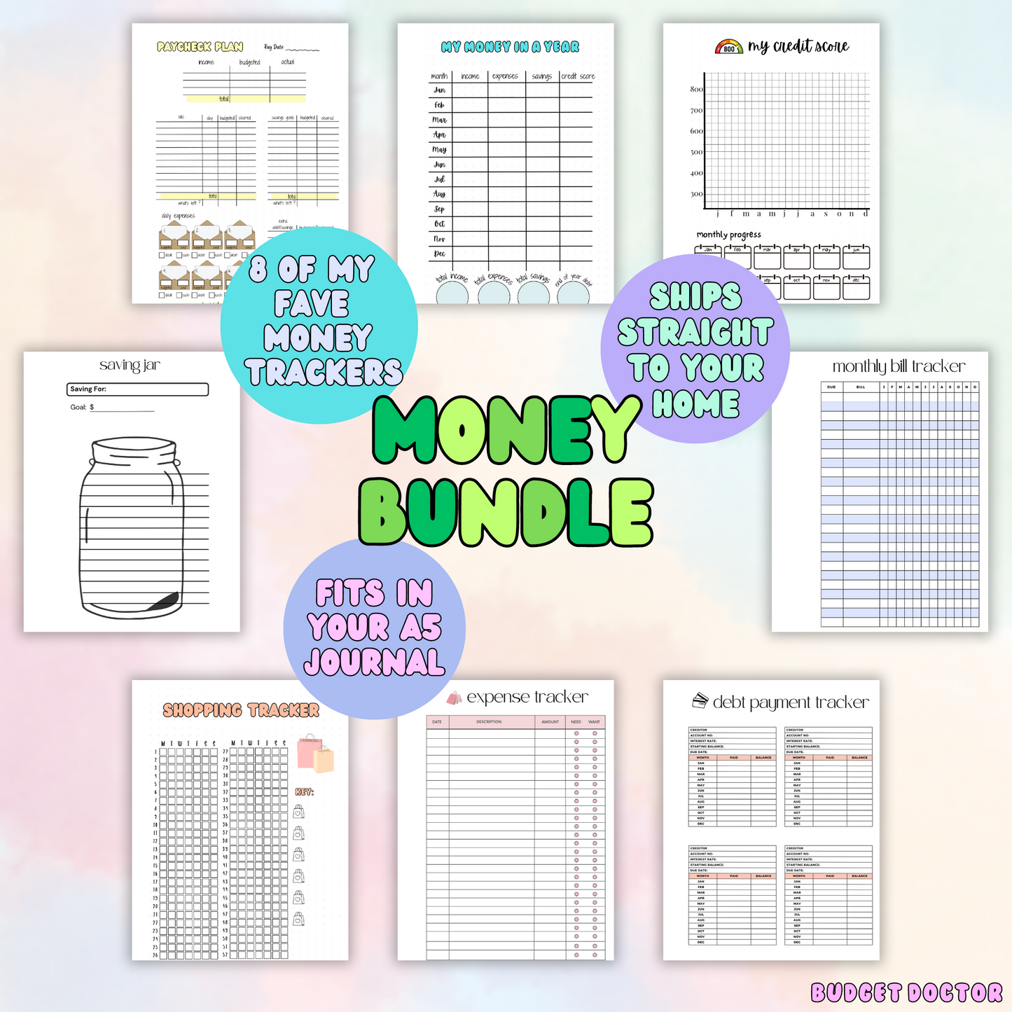 Deluxe Combo | Planner + 3 Monthly Theme Spreads + Your Choice Bundle + Stationary