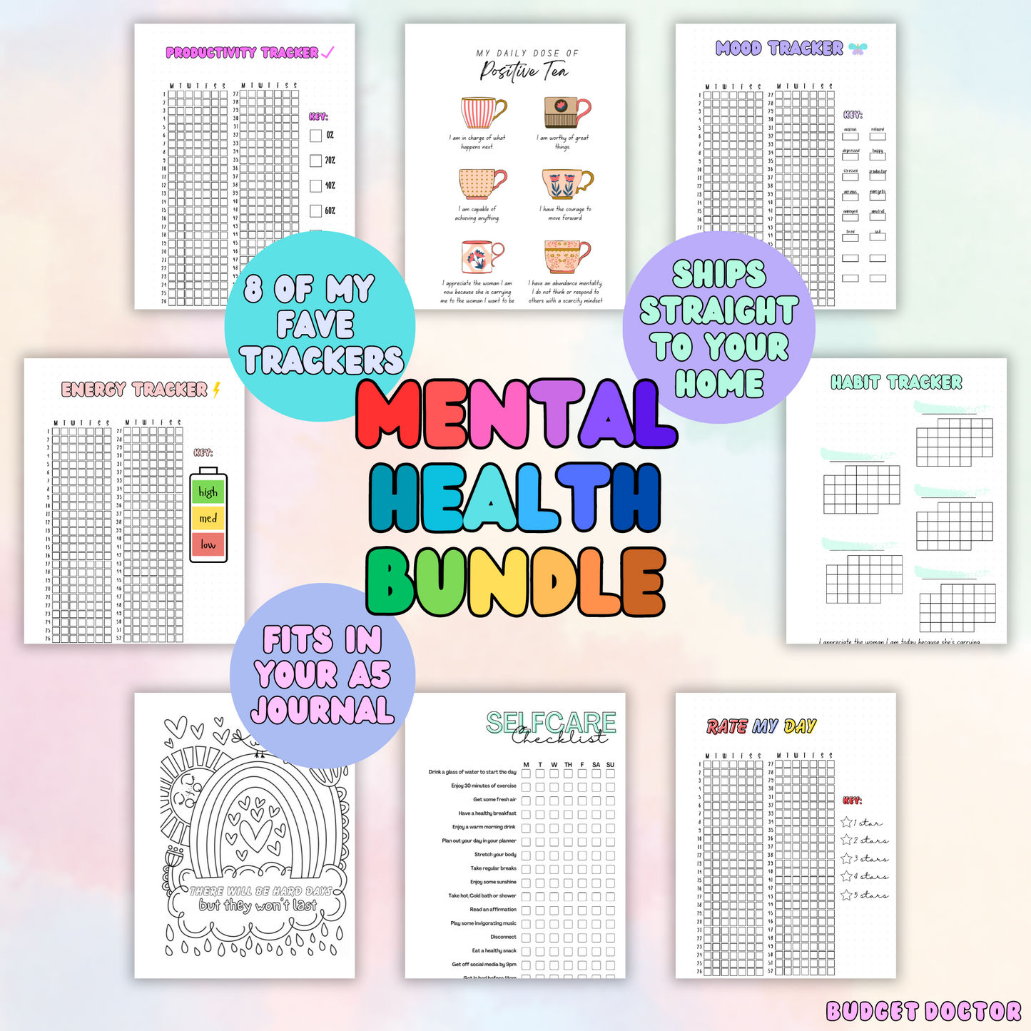 Deluxe Combo | Planner + 3 Monthly Theme Spreads + Your Choice Bundle + Stationary