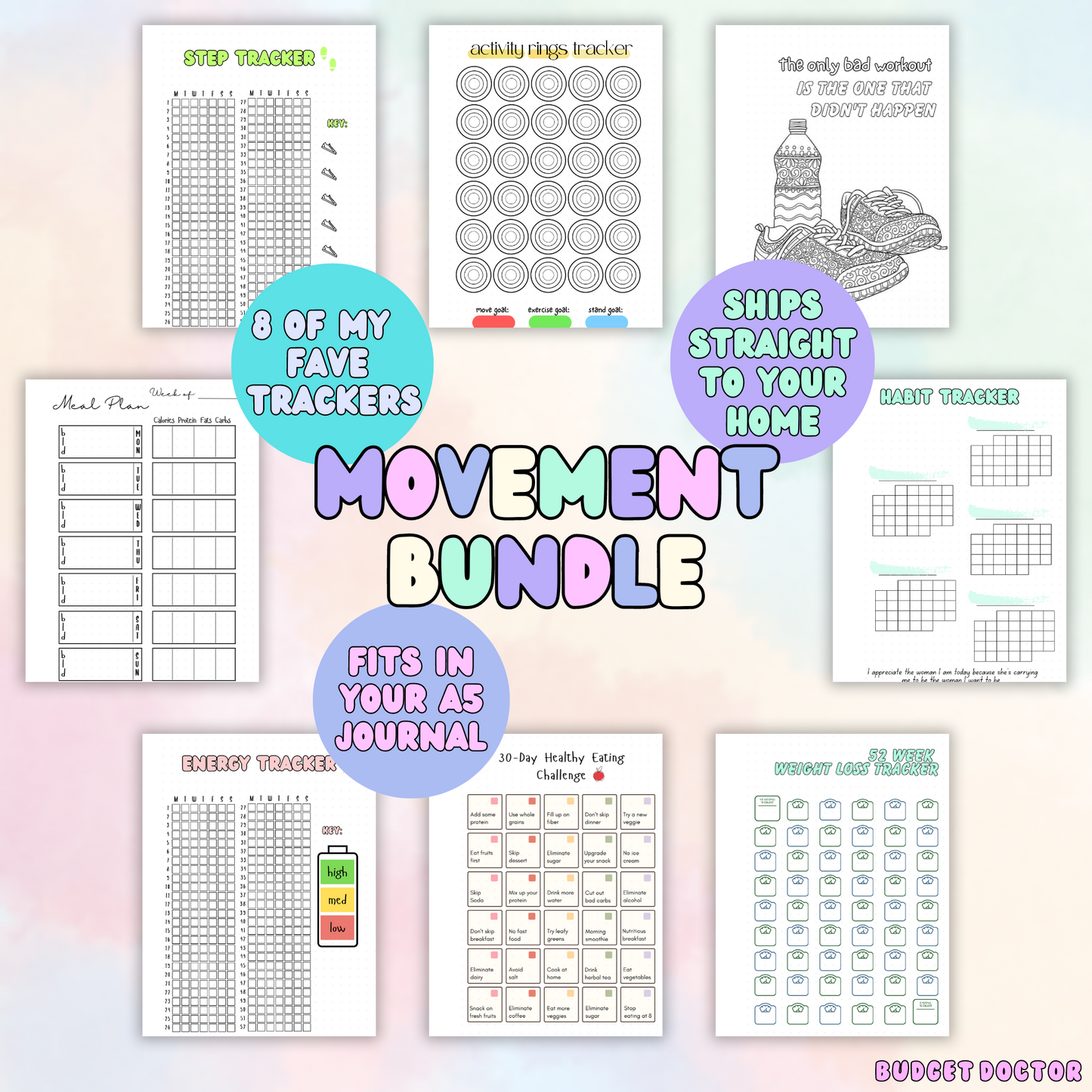 Deluxe Combo | Planner + 3 Monthly Theme Spreads + Your Choice Bundle + Stationary
