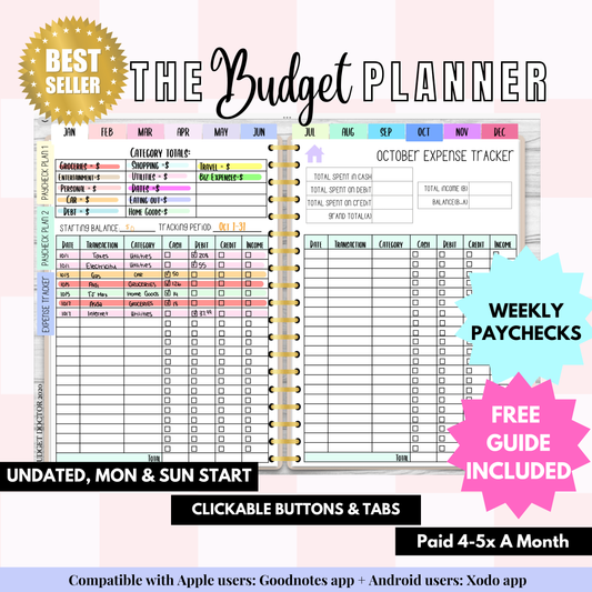 The PASTEL Budget Planner | Digital