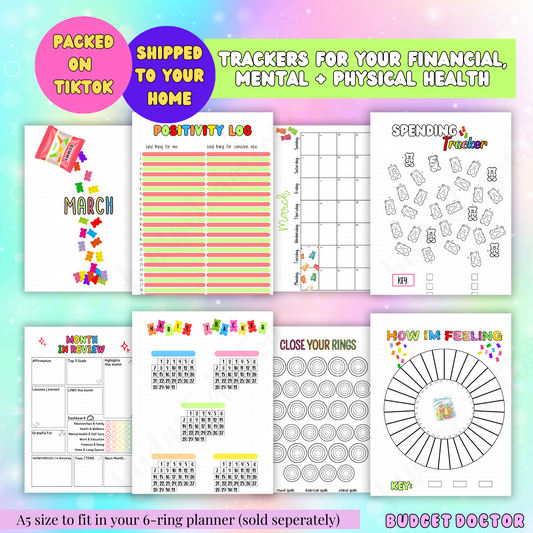 March Gummy Bear Monthly Spreads | Physical | 2025