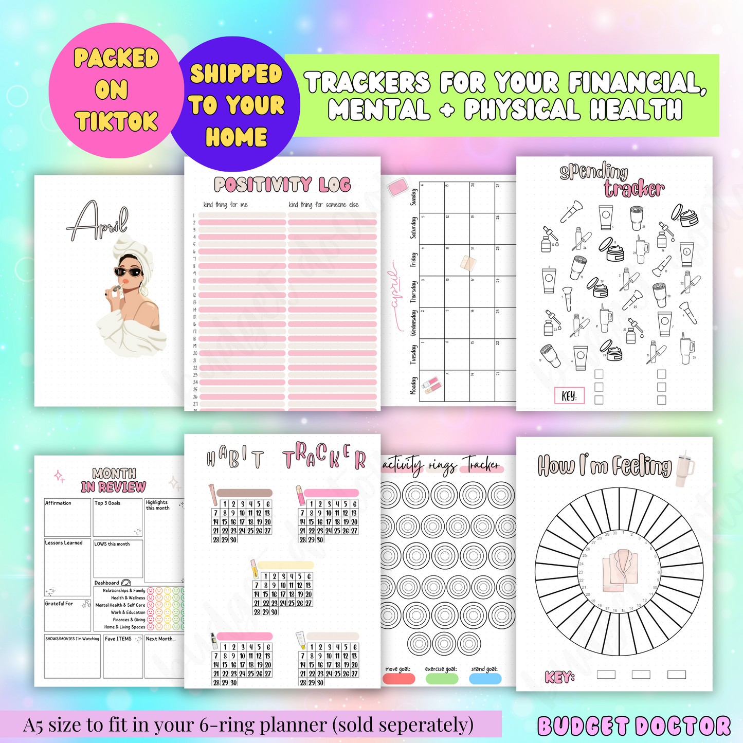 April Pretty Girl Monthly Spreads | Physical | 2025