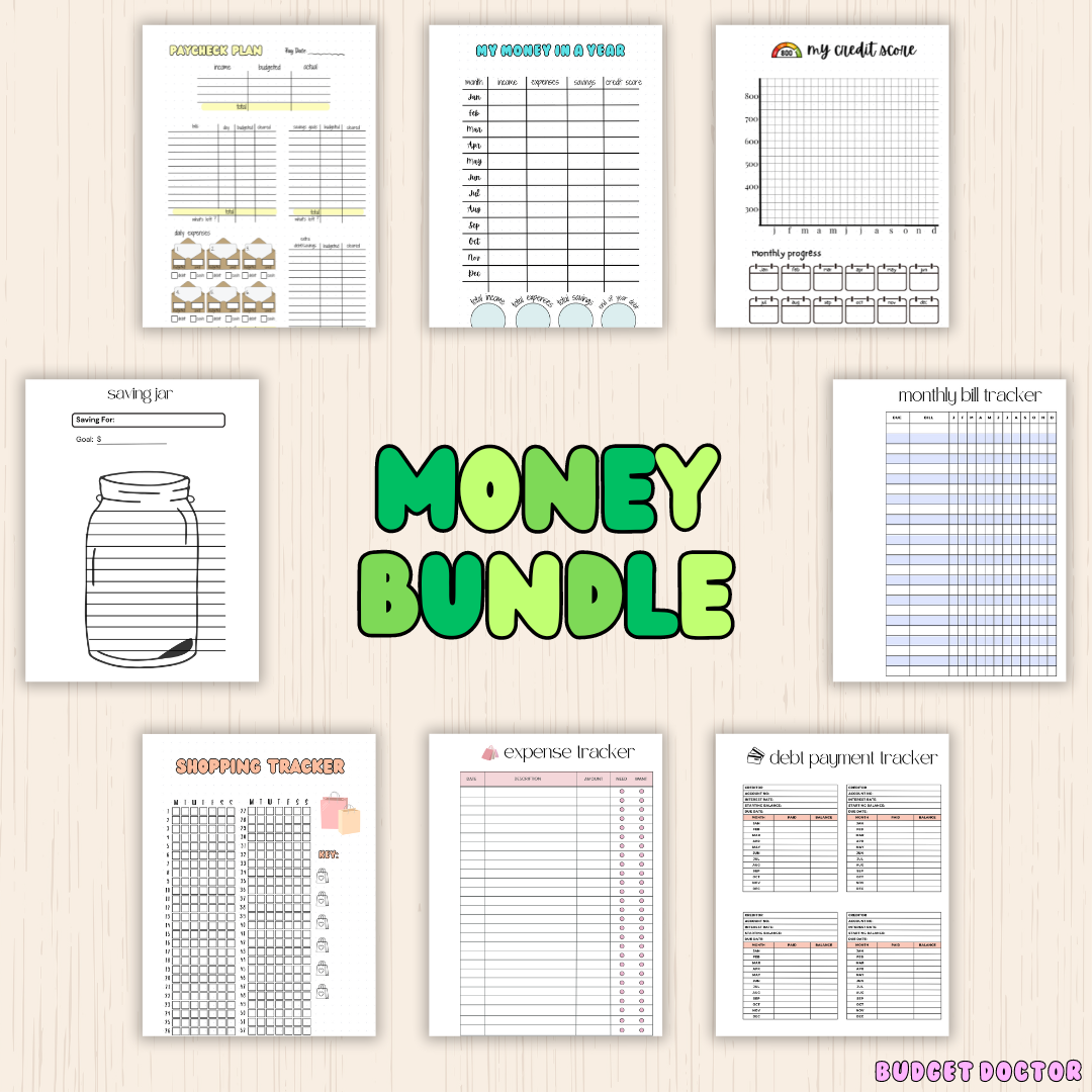 Money Bundle Insert Set | Physical