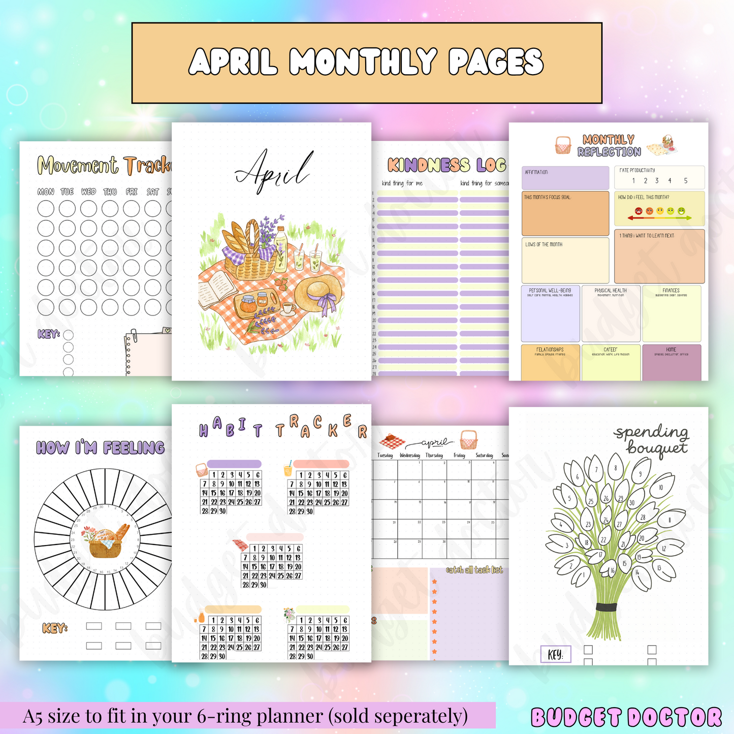 2026 Combo | Planner + 12 Month Themed Pages