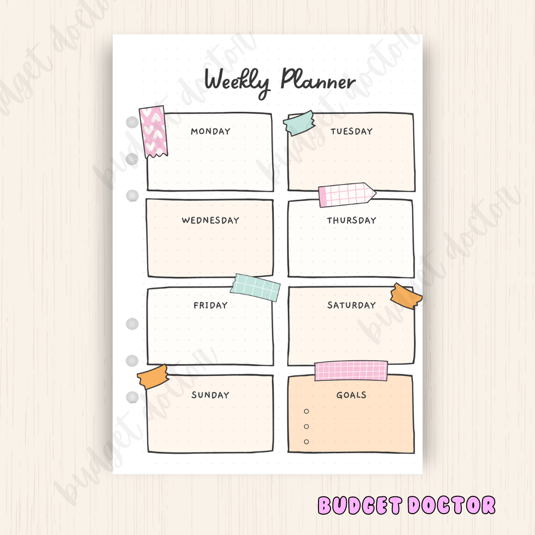 Weekly Planner Series 2 | Journal Insert