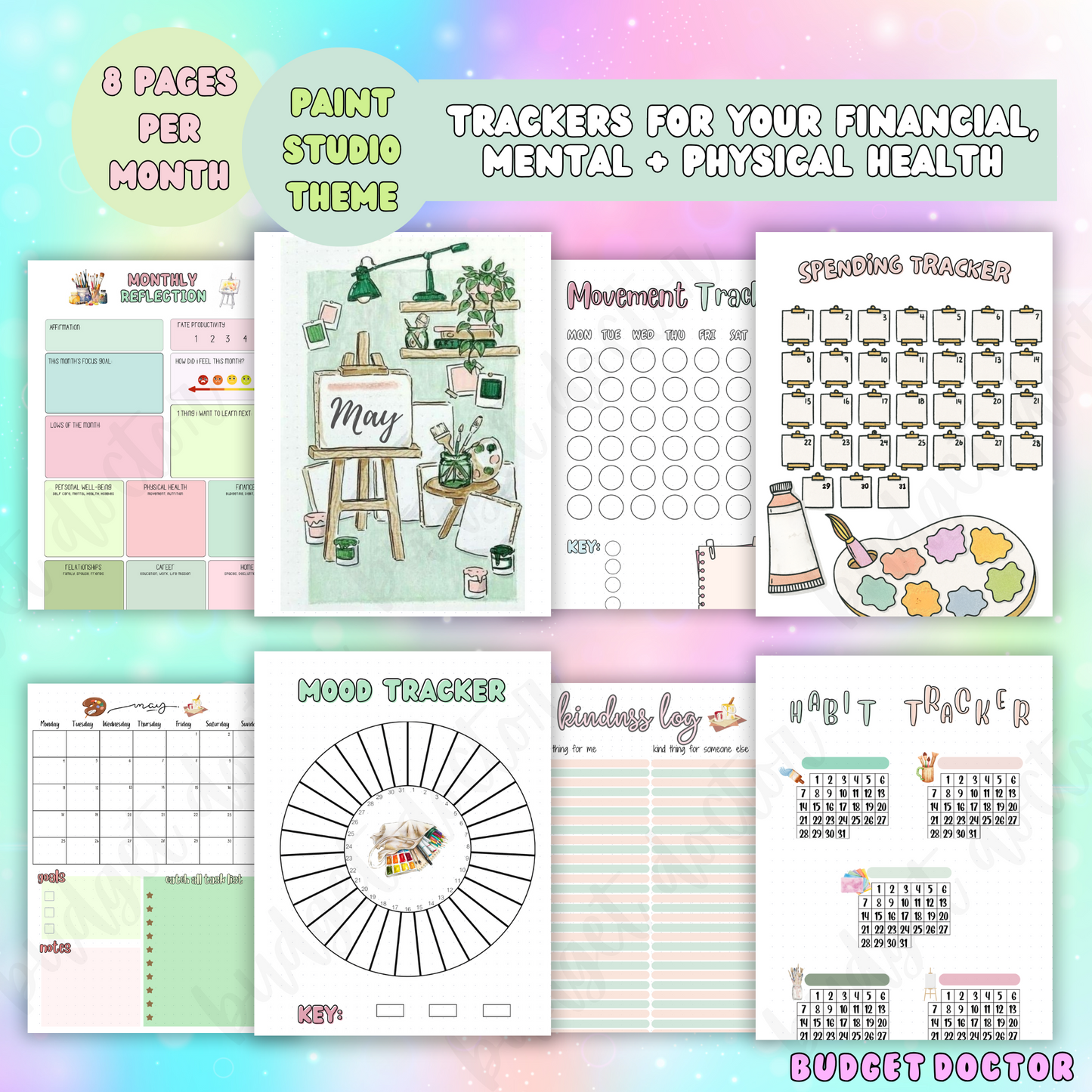 2026 Monthly Pages (96 Themed Pages) | Physical | 2026