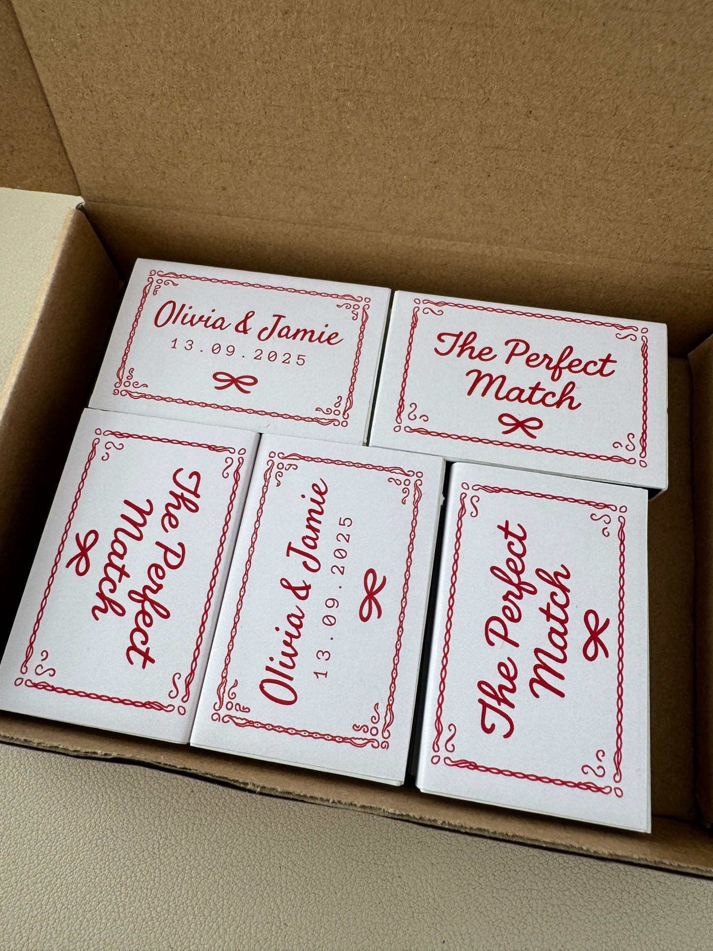 Match Boxes Personalised