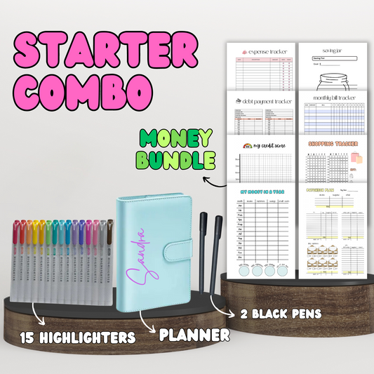 Starter Combo | Planner + Your Choice Bundle + Stationary